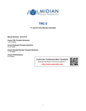 Midian Electronics TRC-2 Manual