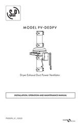S&P PV-DEDPV Installation, Operation And Maintenance Manual