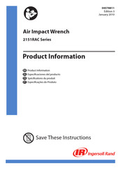 Ingersoll-Rand 2151RAC Series Product Information