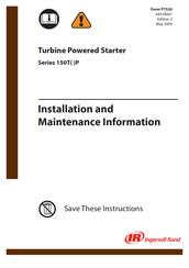 Ingersoll-Rand 150T P Series Installation And Maintenance Information