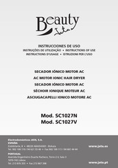 BEAUTY JATA 8421078030560 Instructions Of Use