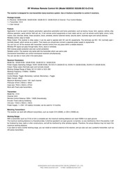 Flying Industry Development 3S2UB-DC12+CV-6 Quick Manual