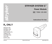 Stryker SYSTEM G 7309-120-000 Instructions For Use Manual