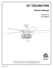 Intertek 42193 Owner's Manual