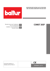 baltur 54805410 Installation, Use And Maintenance Instruction Manual