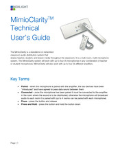 BOXLIGHT MimioClarity Technical User Manual