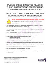 Dafra DNP3212-2 Instructions Manual