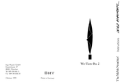 Ingo Maurer Wo-Tum-Bu 2 Instructions Manual
