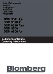 Blomberg DSM 9500 Operating Instructions Manual