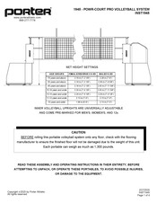 Porter Powr-Court Pro 1945 Assembly Instructions