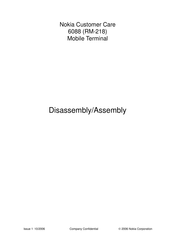 Nokia 6088 Disassembly/Assembly