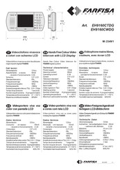 Farfisa EH9160CWDG Manual