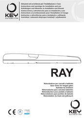 Key Automation RAY4024 Instructions And Warnings For Installation And Use