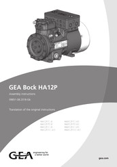 GEA Bock HAX12P/110-4 S Assembly Instructions Manual