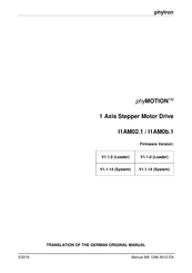 phytron phyMOTIONT I1AM02.1 Translation Of The German Original Manual