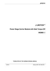 phytron phyMOTION INSM01.1 Translation Of The German Original Manual