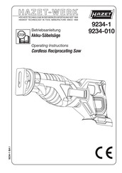 HAZET-WERK 9234-010 Operating Instructions Manual