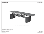 Coalesse E-table 2 Manual