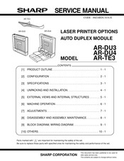 Sharp AR-DU4 Service Manual