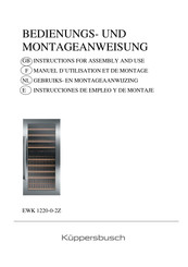 Kuppersbusch EWK 1220-0-2Z Instructions For Assembly And Use