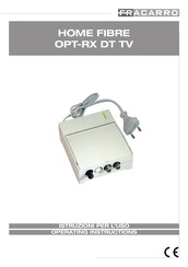 Fracarro OPT-RX DT TV Operating Instructions Manual