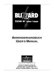 phase 5 BLIZZARD 1230-III Turbo Board User Manual