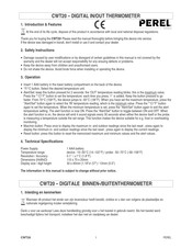 Perel CWT20 Manual