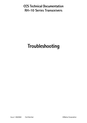 Nokia RH-10 Series Troubleshooting Manual
