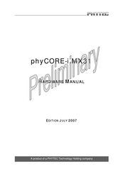 Phytec phyCORE-i.MX31 Hardware Manual