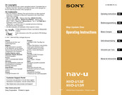 Sony NAV-U NVD-U13E NAV-U NVD-U13R Operating Instructions Manual