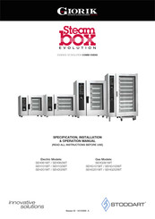 STODDART Giorik SEHG202WT Specification, Installation & Operation Manual