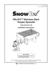 Snowex HELIXX Installation Instructions Manual
