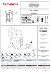 CONFORAMA 673975 Assembly Instructions Manual