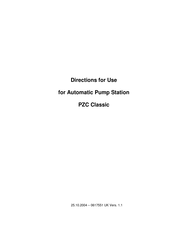 Alto PZC Classic Directions For Use Manual
