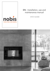 Nobis B10 V ULISSE Instructions For Installation, Use And Maintenance Manual