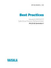 Vaisala K-PATENTS PR-23-SD Generation 1 Best Practices Manual