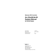YASKAWA Motoman SV3X System Manual