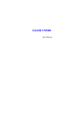 Fagor VNP400 Manual