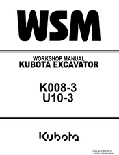 Kubota K008-3 Workshop Manual