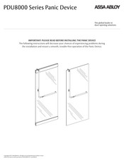 Assa Abloy PDU8000 Series Installation Instructions Manual