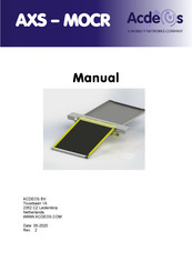 Acdeos AXS-MOCR Manual