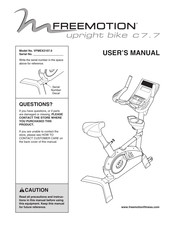Freemotion upright bike c7.7 User Manual