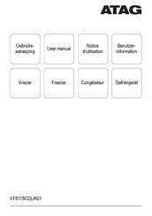 Atag KF8178CDL/A01 User Manual