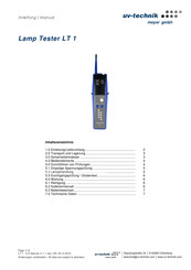 Meyer uv-technik LT 1 Manual