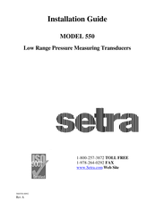 Setra Systems 550 Installation Manual