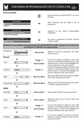 Alcad PS-011 Quick Programming Manual