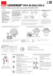 B.e.g. LUXOMAT PD4-M-DALI/DSI-C Installation And Operating Instruction