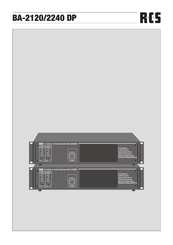 RCS BA-2240 DP Manual