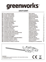 GreenWorks 22028 Original Instructions Manual