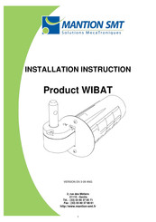 Mantion SMT WIBAT Installation Instruction